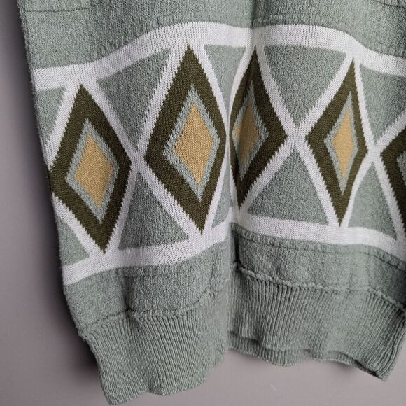 90s geometric pattern knitted sweater Pastel Mondango Made in italy S - Picture 3 of 7